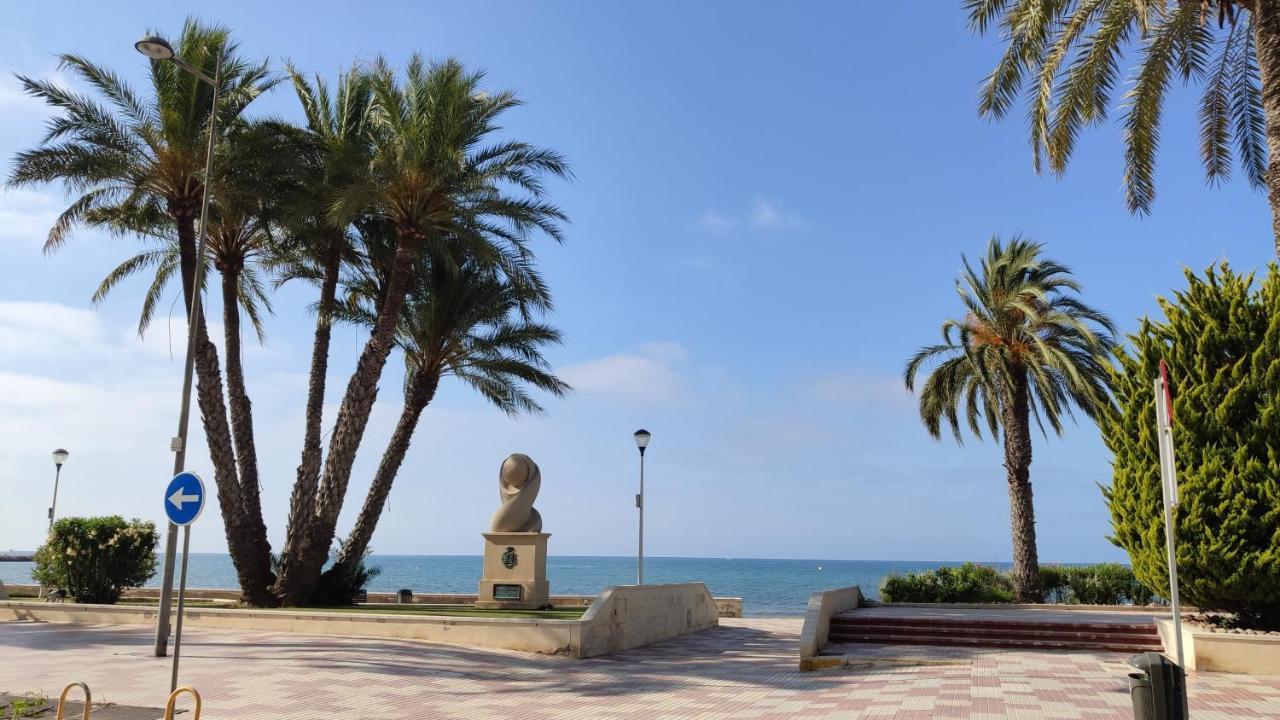 Beautiful Flat With Sea View And Sound Of The Surf Apartman Santa Pola Kültér fotó